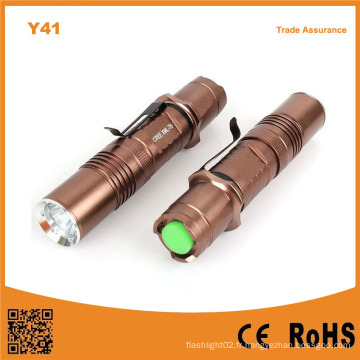 Y41 High Power Xml T6 LED torche rechargeable en aluminium